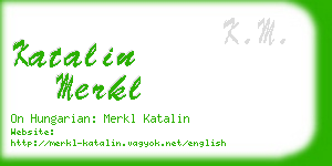 katalin merkl business card